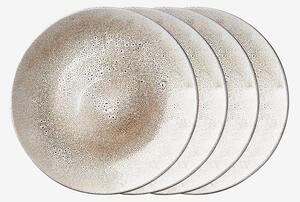 Affari of Sweden - Tallrik Annabelle Ø28 cm 4-pack - Beige - Tallrikar - Från Homeroom