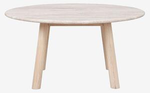 Rowico Home - Soffbord Taransay, Ø 90 - Beige - Soffbord - Från Homeroom