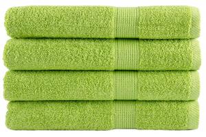 Premium handdukar 4 st äppelgrön 100x200 cm 600 gsm 100% bomull
