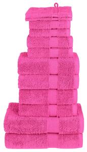 Premium handdukar 12 st rosa 600 gsm 100% bomull