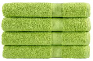 Premium handdukar 4 st äppelgrön 80x200 cm 600 gsm 100% bomull