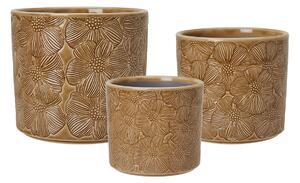 MAEVE Kruka 3-set Beige