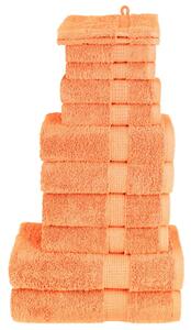 Premium handdukar 12 st orange 600 gsm 100% bomull