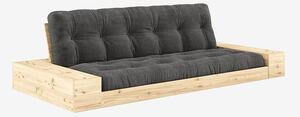 Karup Design - Base Bäddsoffa m. 2 sidolådor Tre sittplatser - Svart - Bäddsoffor - Från Homeroom