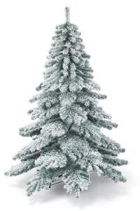 180cm Konstgjord julgran med snöflingor Julgran PVC Tips Grön + Vit
