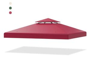 Ersättande topplock 300 x 300 cm altantak för dubbelvånings paviljongvin