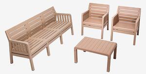 Hanah Home - Trädgård loungeset Lara - Brun - Loungemöbler - Från Homeroom
