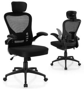Ergonomisk kontorsstol i mesh med gungande ryggledarstol vridbar PC-stol