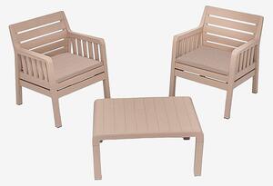 Hanah Home - Trädgård loungeset Logan - Brun - Loungemöbler - Från Homeroom