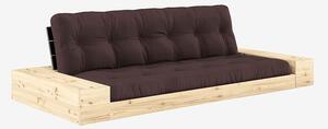 Karup Design - Base Bäddsoffa m. 2 sidolådor Tre sittplatser - Brun - Bäddsoffor - Från Homeroom