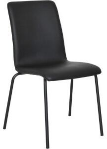 4 st Isak stol - Svart konstskinn