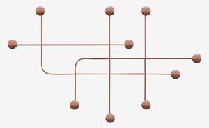 Hanah Home - Väggkrok i metall - Alina - Koppar - Småförvaring - Från Homeroom