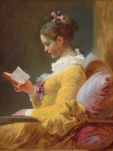 Konsttryck The Reader (Young Girl Reading) - Jean-Honoré Fragonard, (30 x 40 cm)