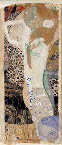 Klimt, Gustav - Konsttryck Water Serpents I, (21.5 x 50 cm)