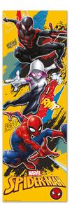 Poster, Affisch Spider-Man - 3 Spideys, (53 x 158 cm)
