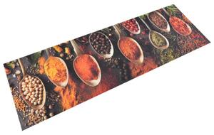 Köksmatta maskintvättbar sked & kryddor 60x180 cm sammet