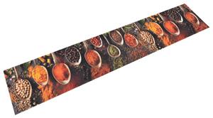 Köksmatta maskintvättbar sked & kryddor 60x300 cm sammet
