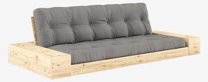 Karup Design - Base Bäddsoffa m. 2 sidolådor Tre sittplatser - Grå - Bäddsoffor - Från Homeroom