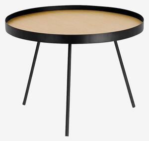 Kave Home - Soffbord Nenet, diameter 60 cm - Svart - Soffbord - Från Homeroom