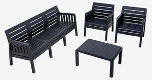 Hanah Home - Trädgård loungeset Lara - Grå - Loungemöbler - Från Homeroom