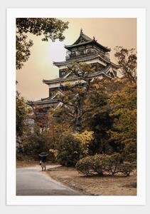 Hiroshima castle, Japan poster - 21x30