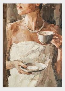Drinking coffee poster - 30x40