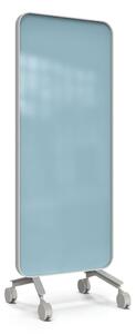 Frame Mobile, dubbelsidig glasskrivtavla, 75x196 cm, Calm, grå ram