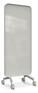 Frame Mobile, dubbelsidig glasskrivtavla, 75x196 cm, Shy, grå ram
