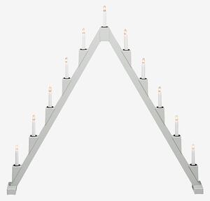 Konstsmide - Elljusstake 11 ljus vikbar 82cm - Grå - Adventsljusstakar - Från Homeroom