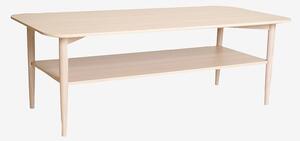 Nordic Furniture Group - Soffbord Kalmar med hylla, 135x65 - Natur - Soffbord - Från Homeroom