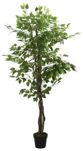 Konstväxt fikusträd 1260 blad 200 cm grön