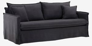 Venture Home - 3-Seat Sofa Nova - Svart - 3-sits soffor - Från Homeroom