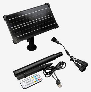 Konstsmide - Batterilåda med Solar 12,5cm - Svart - Solcellslampor - Från Homeroom