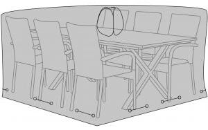 Luxury möbelöverdrag för utegrupp med 6 stolar - Svart