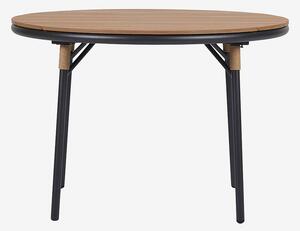 NORDFORM - Trädgårdsbord D110 cm - Svart - Matbord utomhus - Från Homeroom