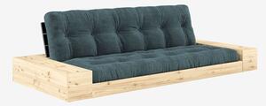 Karup Design - Base Bäddsoffa m. 2 sidolådor Tre sittplatser - Blå - Bäddsoffor - Från Homeroom