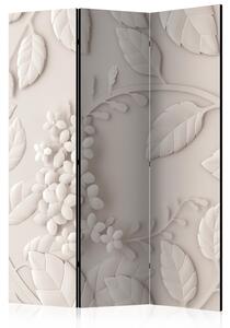 Rumsavdelare / Skärmvägg - Paper Flowers (Cream) - 135x172