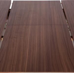 Matbord Mörk trä 150/190 x 90 cm Utdragbart Löv Träben Minimalistisk Skandinavisk Beliani