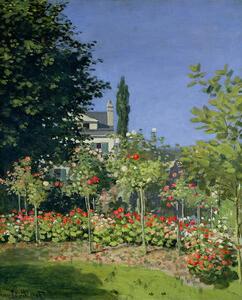 Bildreproduktion Flowering Garden at Sainte-Adresse, c.1866, Claude Monet