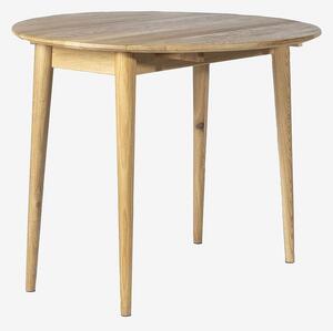 Wood Furniture - Runt ekbord, bok Light 90cm - Brun - Matbord - Från Homeroom