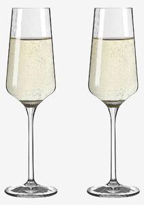 Ritzenhoff - Champagneglas Sonnenschliff 2-pack - Transparent - Vinglas - Från Homeroom