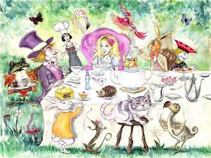 Osborne, Neale - Konsttryck Alice's Adventures in Wonderland by Lewis Carroll, (40 x 30 cm)