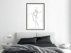 Inramad Poster / Tavla - Entanglement - 20x30 Guldram