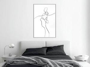 Inramad Poster / Tavla - Entanglement - 20x30 Guldram