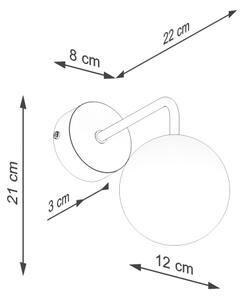 Sollux SL.1661 - Vägglampa ASTRAL 1xG9/8W/230V svart