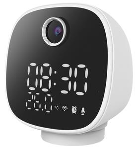 Solight 1D81- Smart kamera med termometer, väckarklocka och LED-ljus 1296p Wi-Fi Tuya IP65