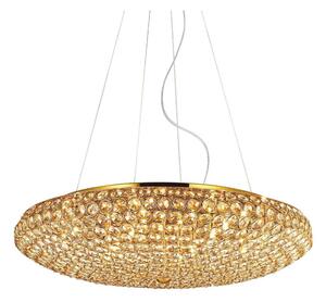 Ideal Lux - LED kristallkrona med textilsladd KING 12xG9/3W/230V diameter 65 cm guld