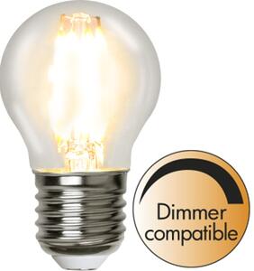 Dimbar LED-lampa sockel E27 G45 Clear 4.2 Watt