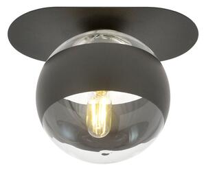 PLAZA 1 Taklampa, Svart/Transparent/svart