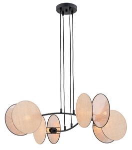 MOTIF 4 Taklampa, Svart/Beige
